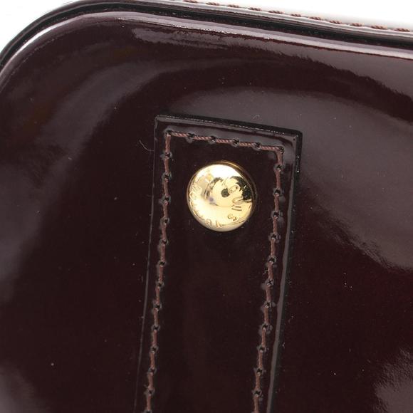 LOUIS VUITTON Alma BB Handbag Bag Leather Vernis Women's Purple M91678 - Picture 8 of 9